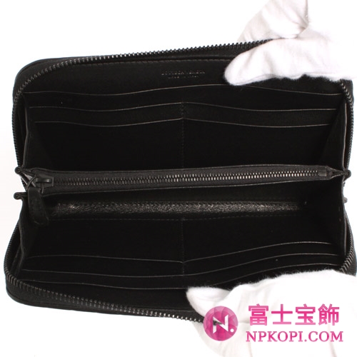 ボッテガヴェネタ フェットトゥーチェ デグラデ 長財布 ブラック 114076VP9111000  【2011年春夏新作】